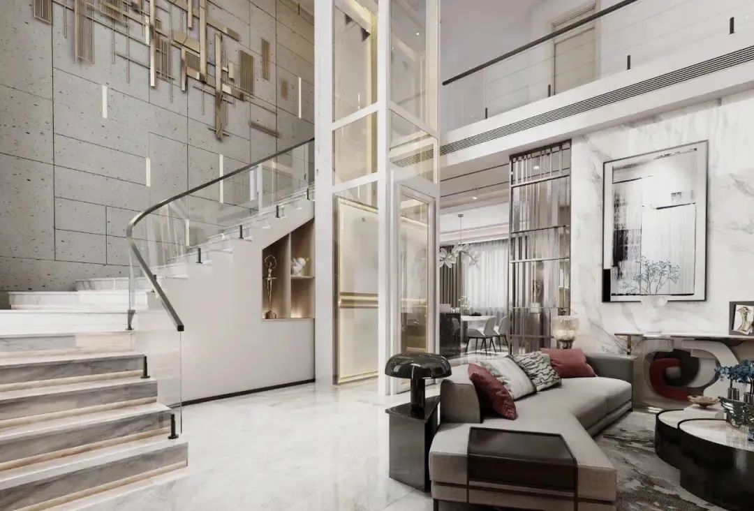 旅行高端别墅电梯